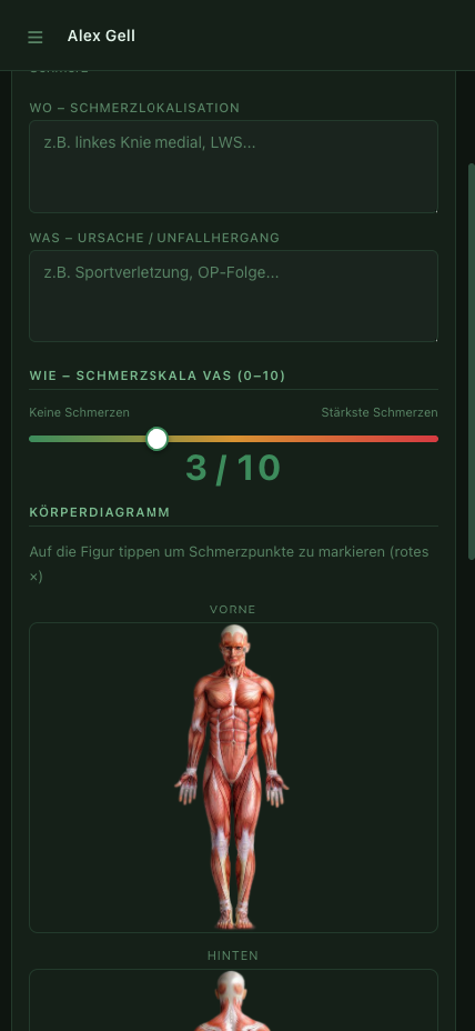 Körperbild Handy