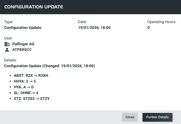 Configuration Update Dialog